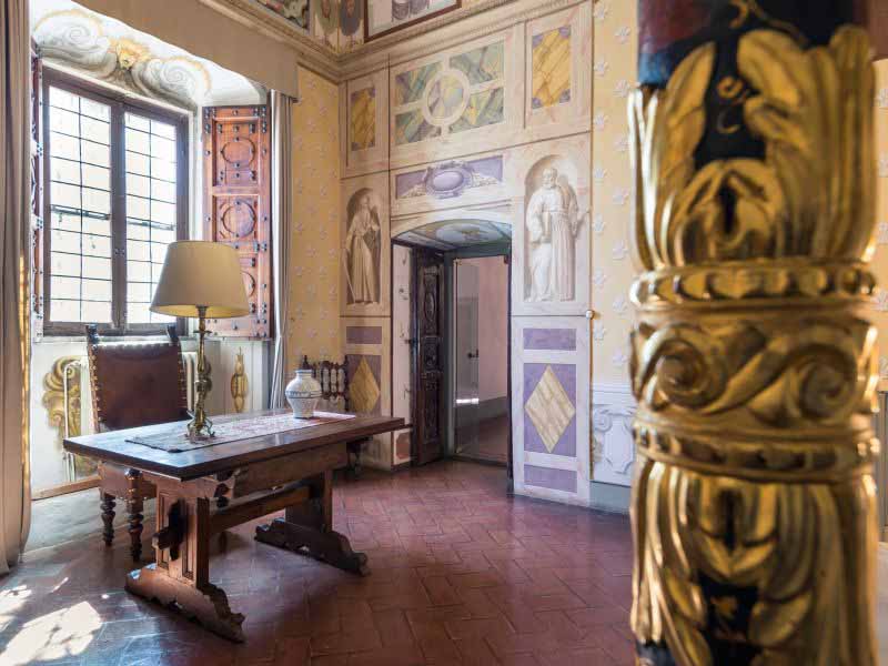 Il Castello del Brunelleschi è in vendita 2 Castello Oliveto interni ricevimenti